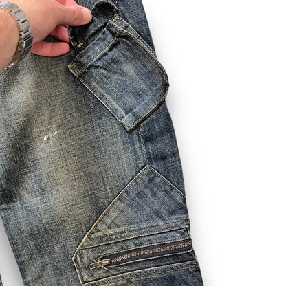 Armani Cargo Denim Jeans (34) | Default Title, Blue