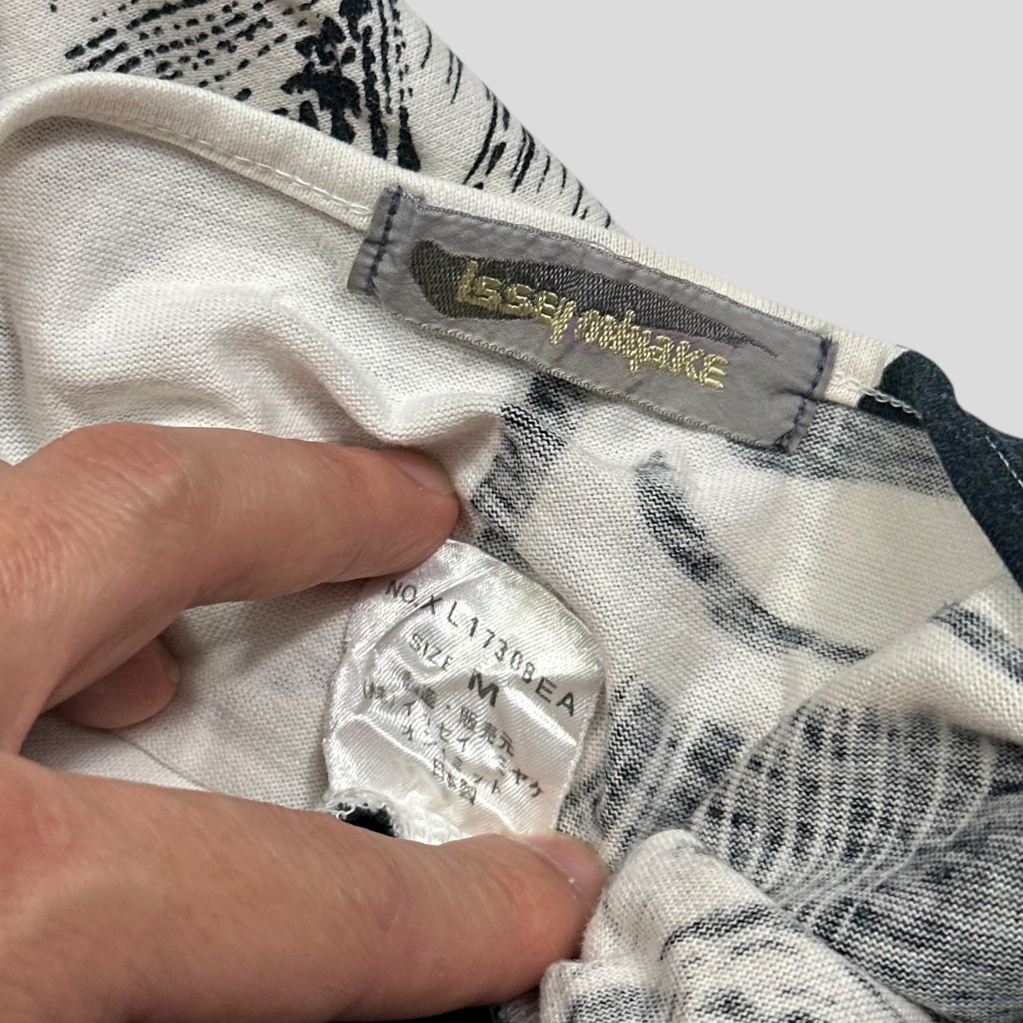 Issey Miyake 80’s Brush Graphic Oversized T-shirt Top - M/L