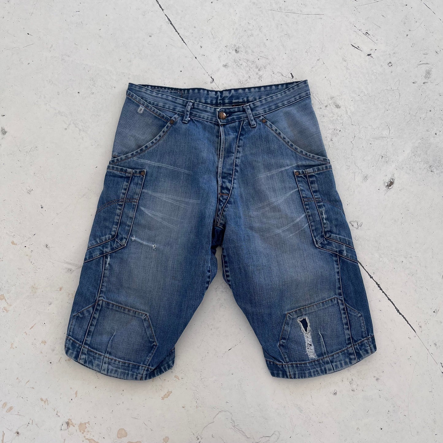 vintage levis engineered shorts | Blue, Red