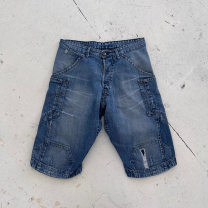 vintage levis engineered shorts | Blue, Red