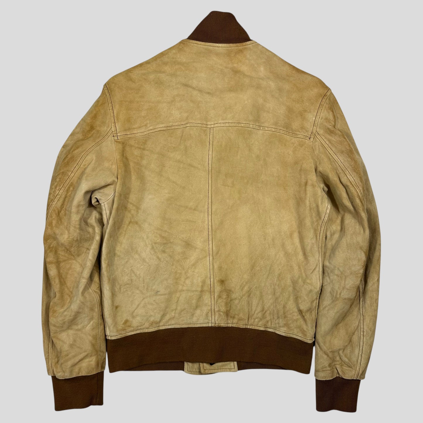 Dolce & Gabanna 00’s Goatskin Leather Flight Jacket - M | Default Title, Multicoloured