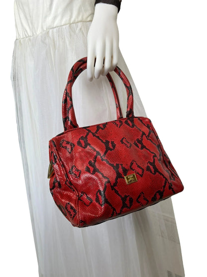Moschino mid 1990s Python bag