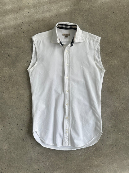 Burberry London Pure Cotton Sleeveless Shirt - S