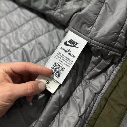 Stone Island Nike Mussola Gommata Jacket | Large, Olive Green