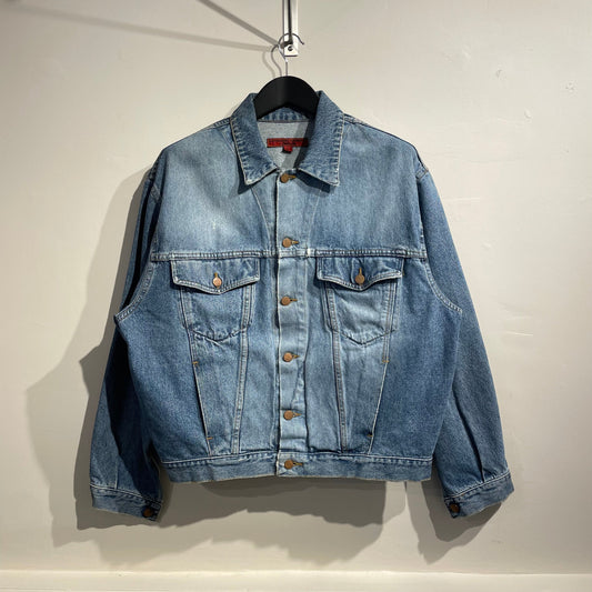 Katharine Hamnett Denim Trucker Jacket | O/S, Light Blue