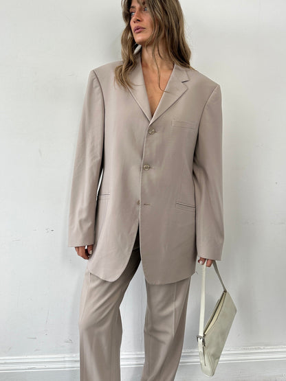Versace Single Breasted Wool Suit - 42R/W30