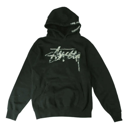 STUSSY CAMO SCRIPT HOODY  (S)