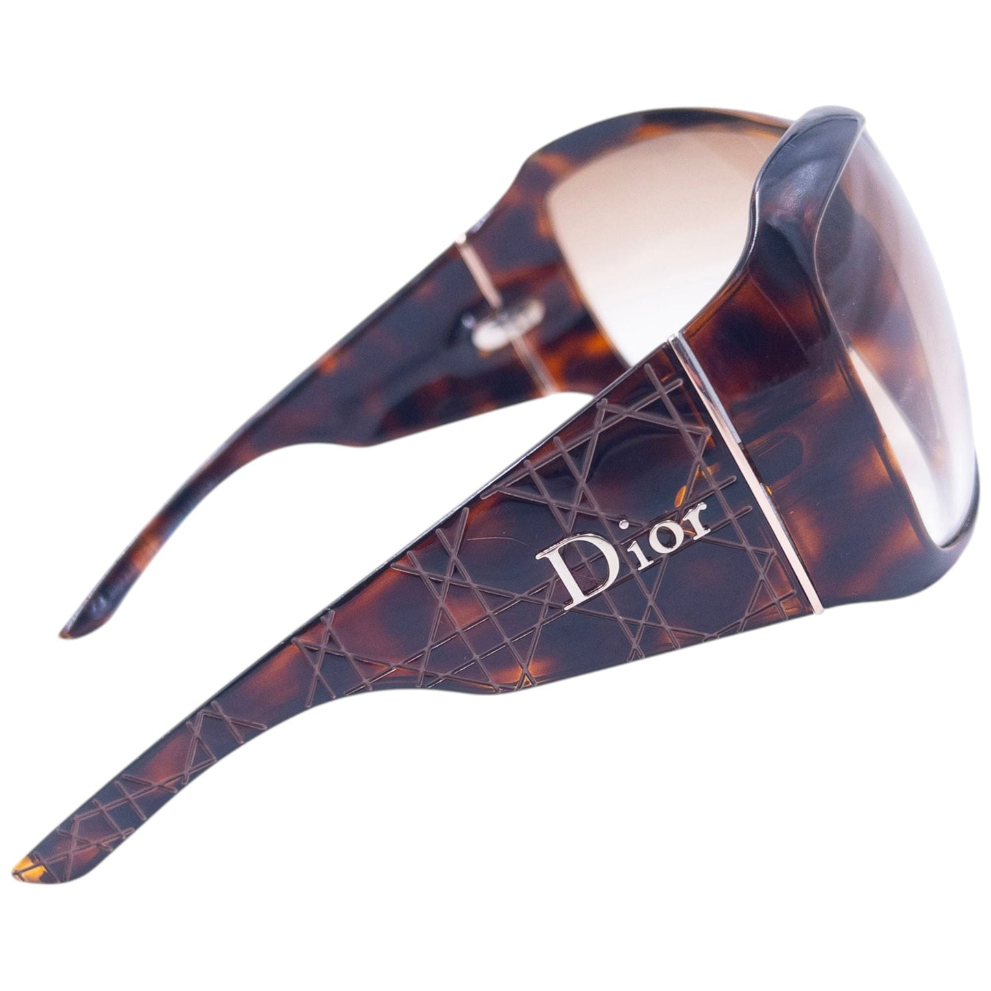 Vintage Dior Embossed Tortoise Shell Sunglasses