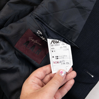 Vintage 90s Yohji Yamamoto D'Urban A.A.R Blazer Jacket Size L | Large, Black