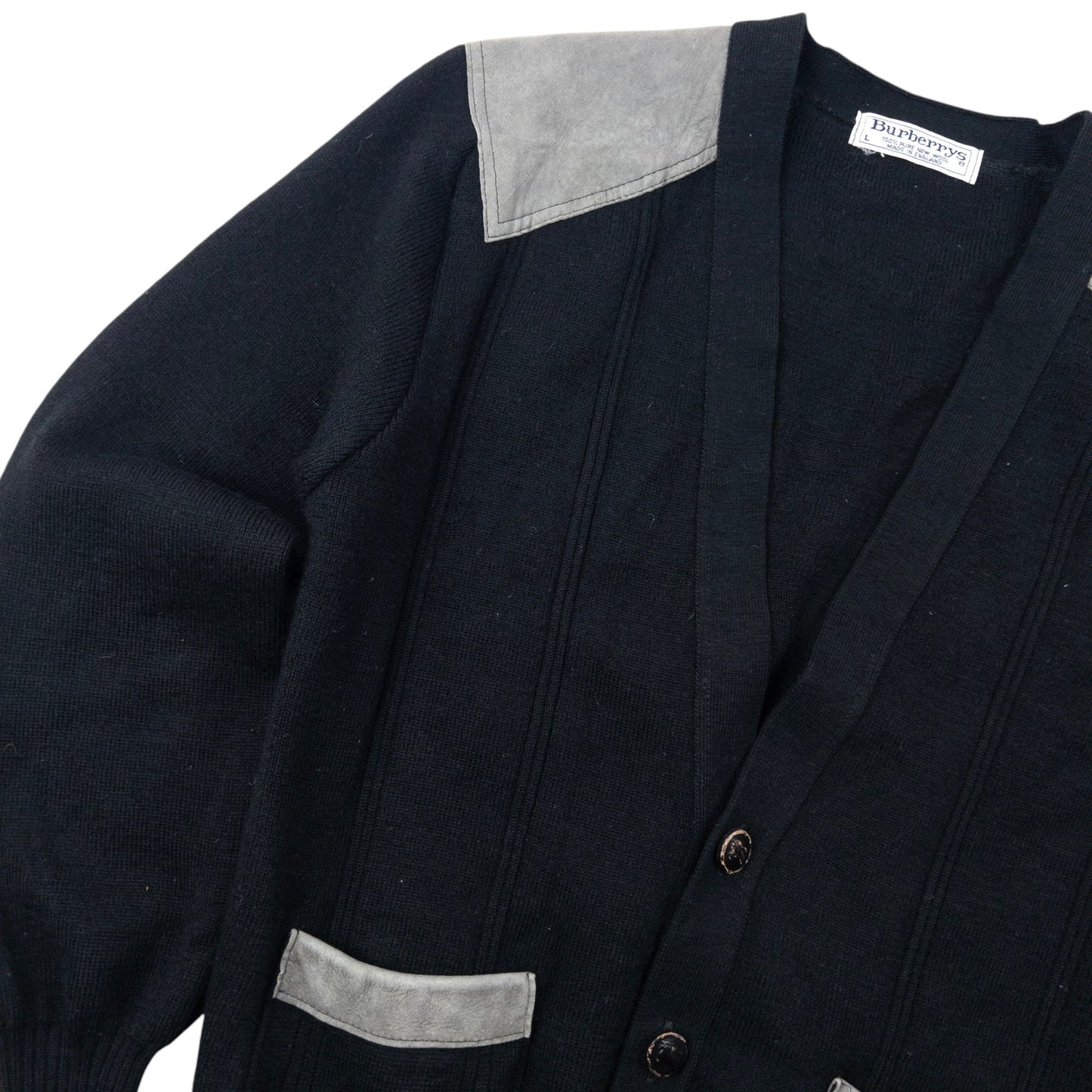 Vintage 80s Burberry Wool Cardigan Size S | Small, Multicoloured