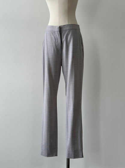 Max Mara 1990s Pure Wool Straight Leg Tailored Trousers - W28