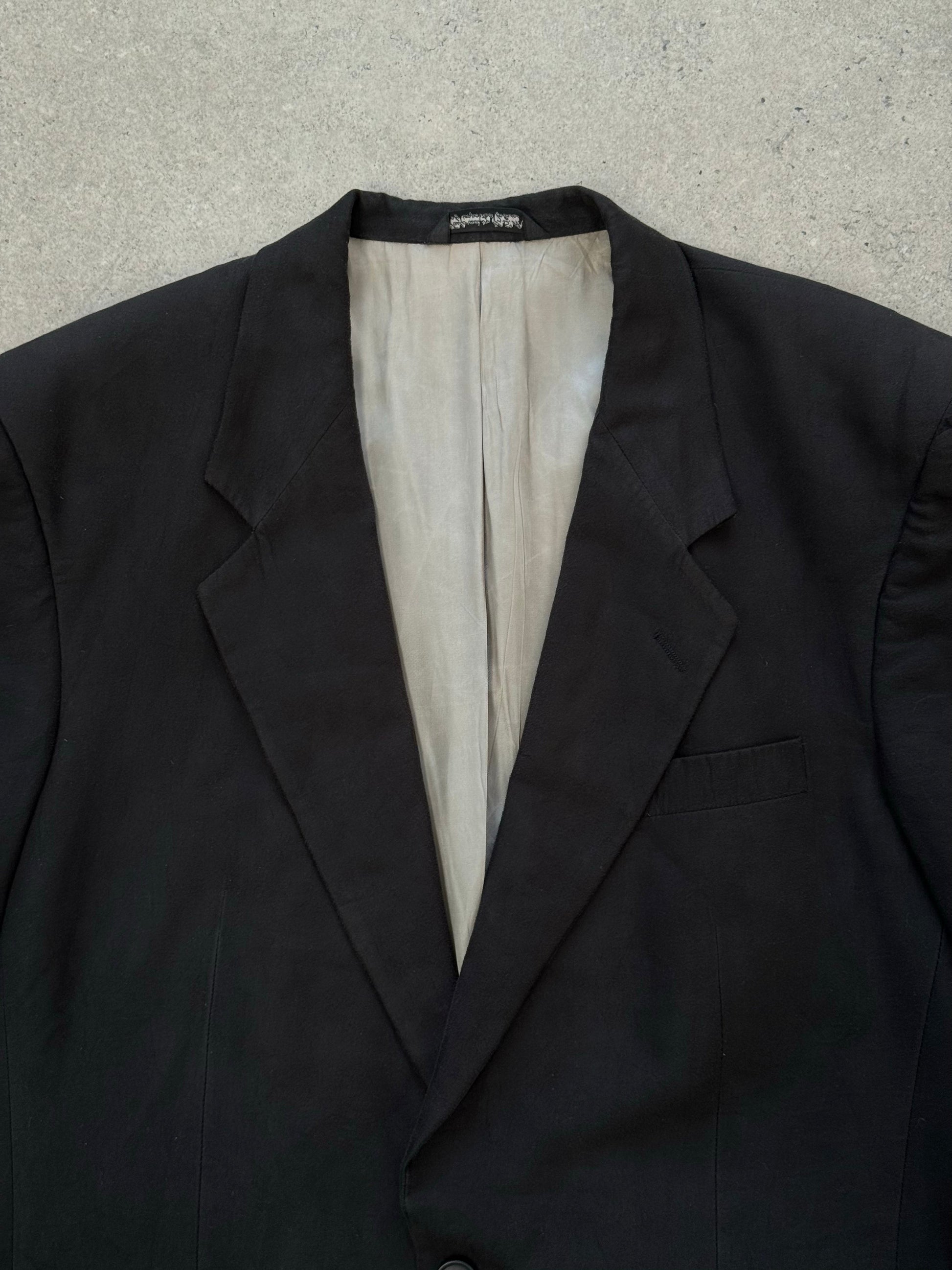 Christian Dior Monsieur 1980s single-breasted blazer in size L/XL, tailored fit with classic lapels and vintage style.