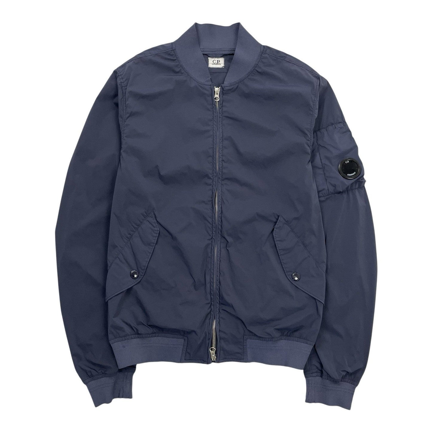 CP Company Nycra Stretch Nylon Bomber Jacket, Size Large | Cp company, Blue