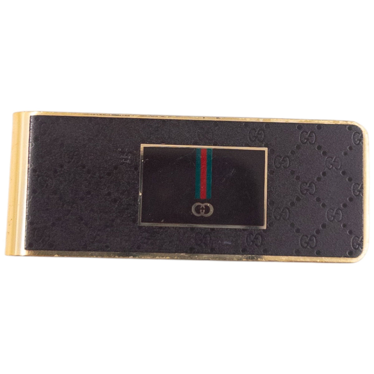 Vintage 90s Gucci Monogram Money Clip | O/S, Brown