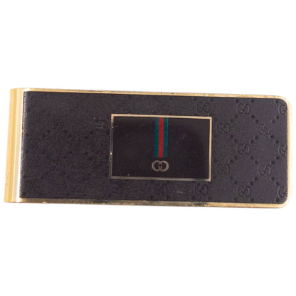 Vintage 90s Gucci Monogram Money Clip | O/S, Brown