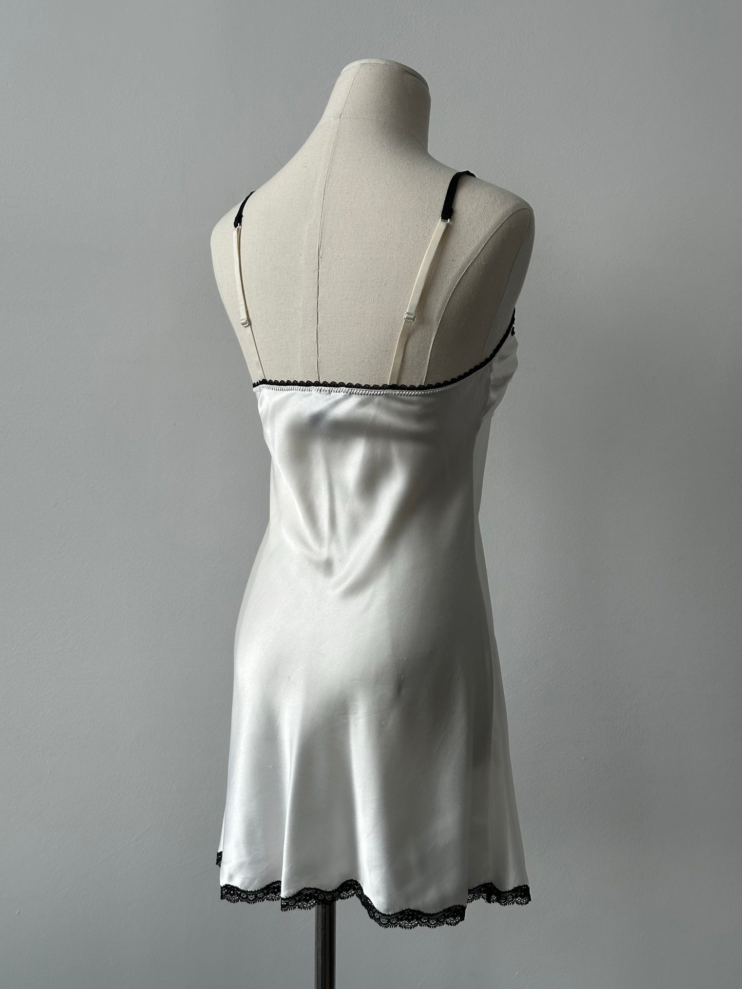 Victoria's Secret 2000s Satin Lace Mini Slip Dress - XS/S