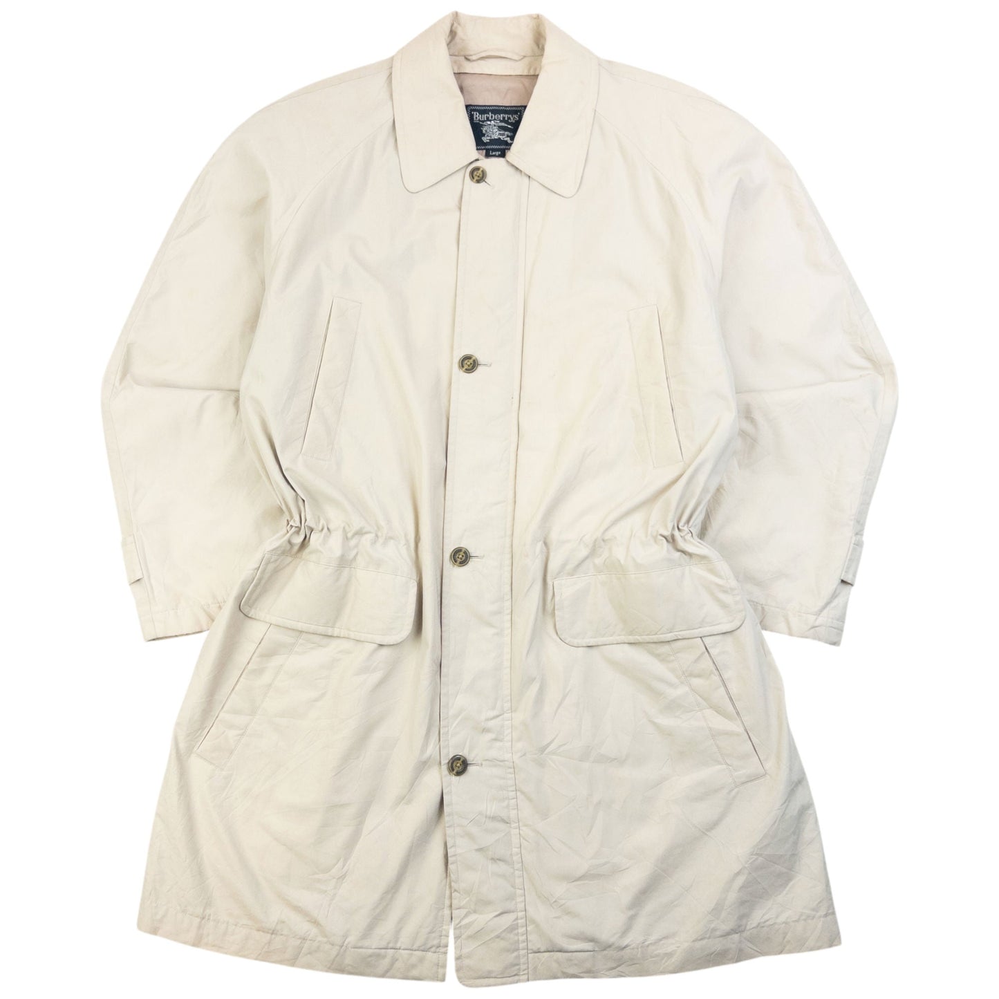 Vintage 90s Burberry Zip Up Jacket Size L | Large, Beige