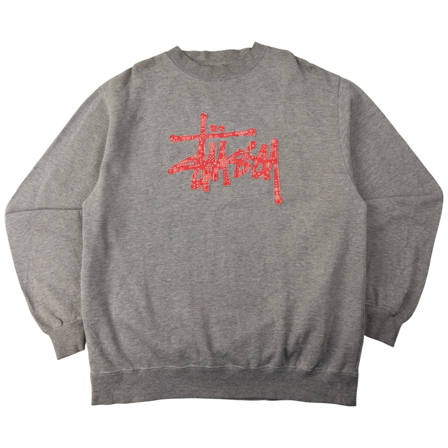 Vintage Stussy Paisley Applique Sweatshirt Size L