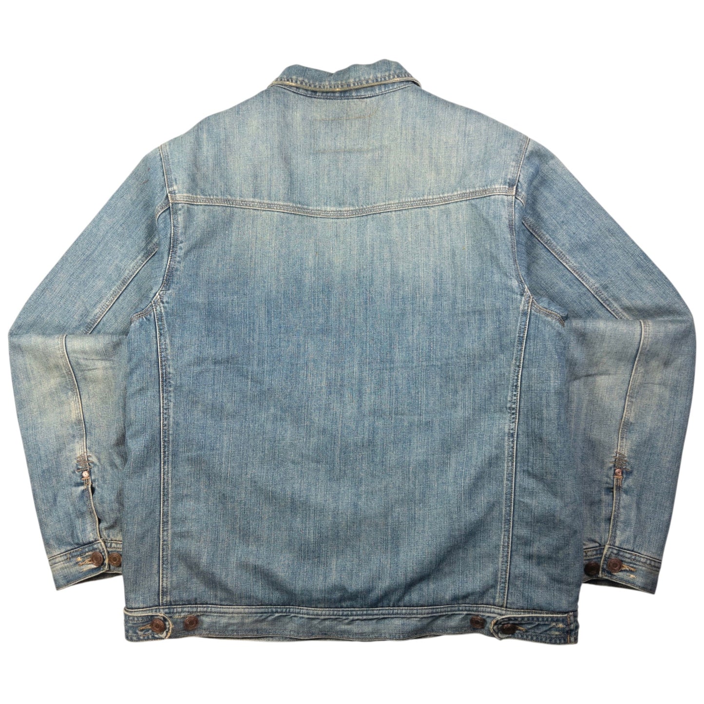 Vintage Oakley Industrial Denim Fur Lined Jacket Size L