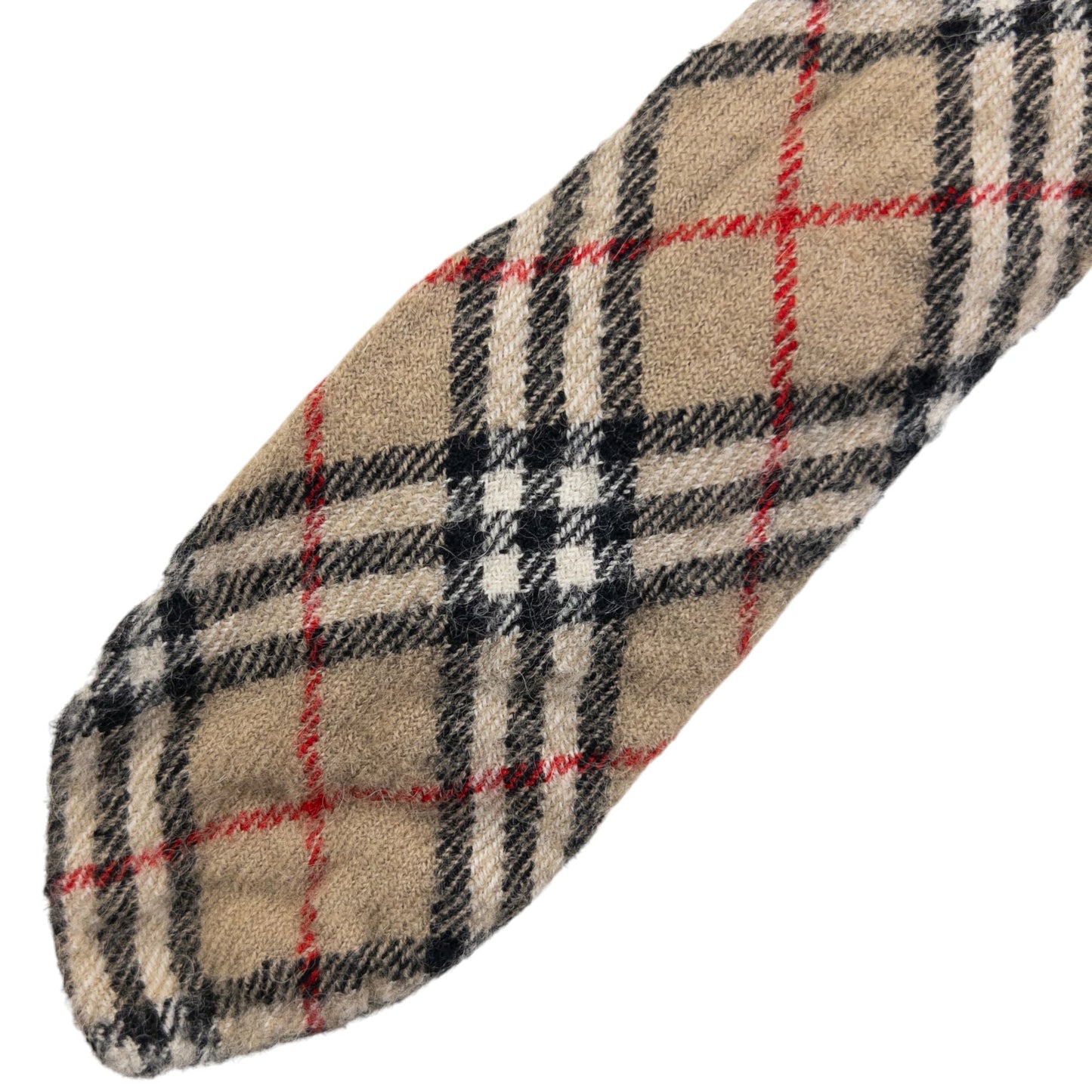 Vintage 90s Burberry Nova Check Wool Tie | O/S, Beige
