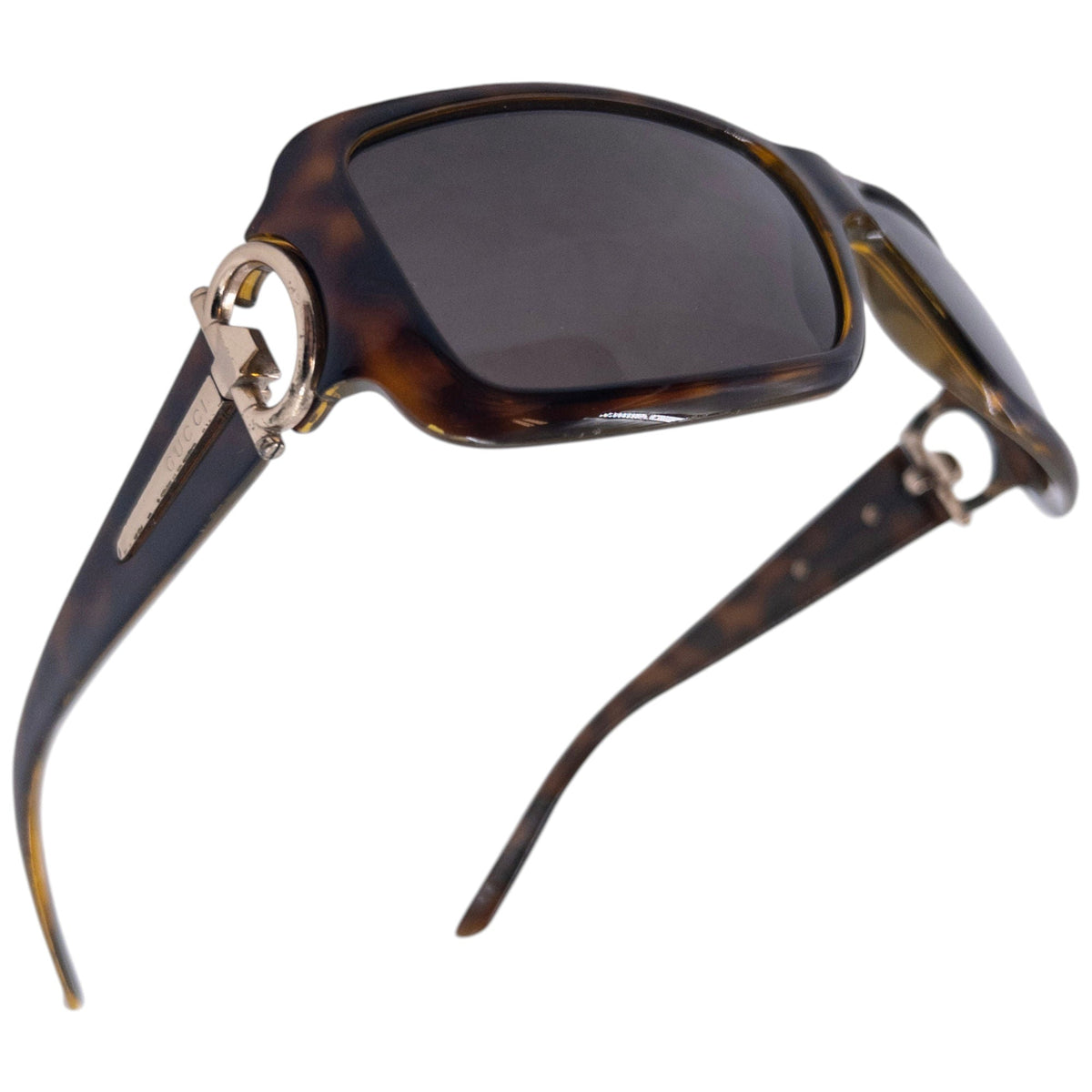 Vintage 2008 Gucci Horse Bit Tortoise Shell Sunglasses | O/S, Brown