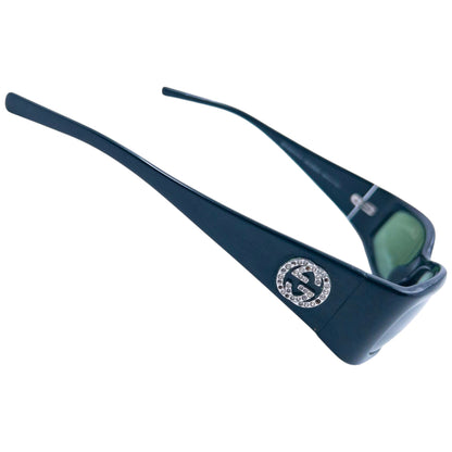 Vintage 2000s Gucci Diamanté Sunglasses | O/S, Black