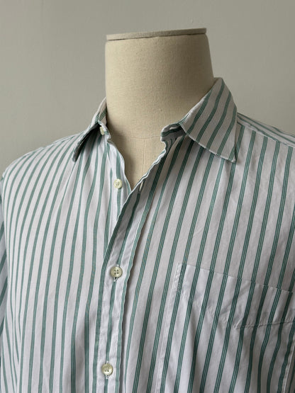 Christian Dior Monsieur 1990s Pure Cotton Striped Shirt - L