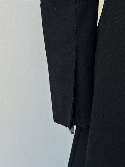 Armani Exchange 2000s Wool Funnel Neck Fitted Coat - XS