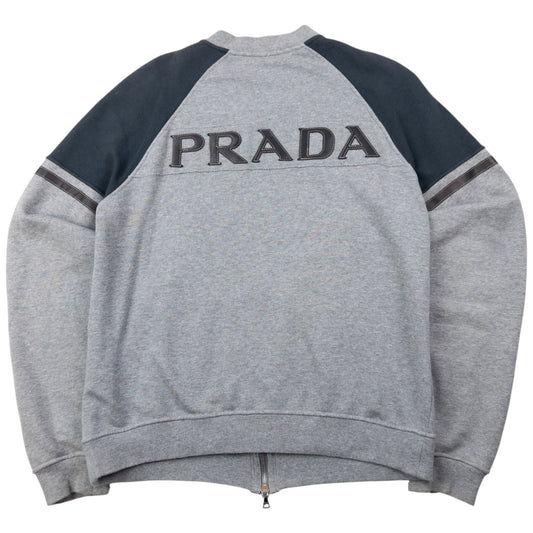 Vintage 2000s Prada Sport Zip Up Sweatshirt Size S