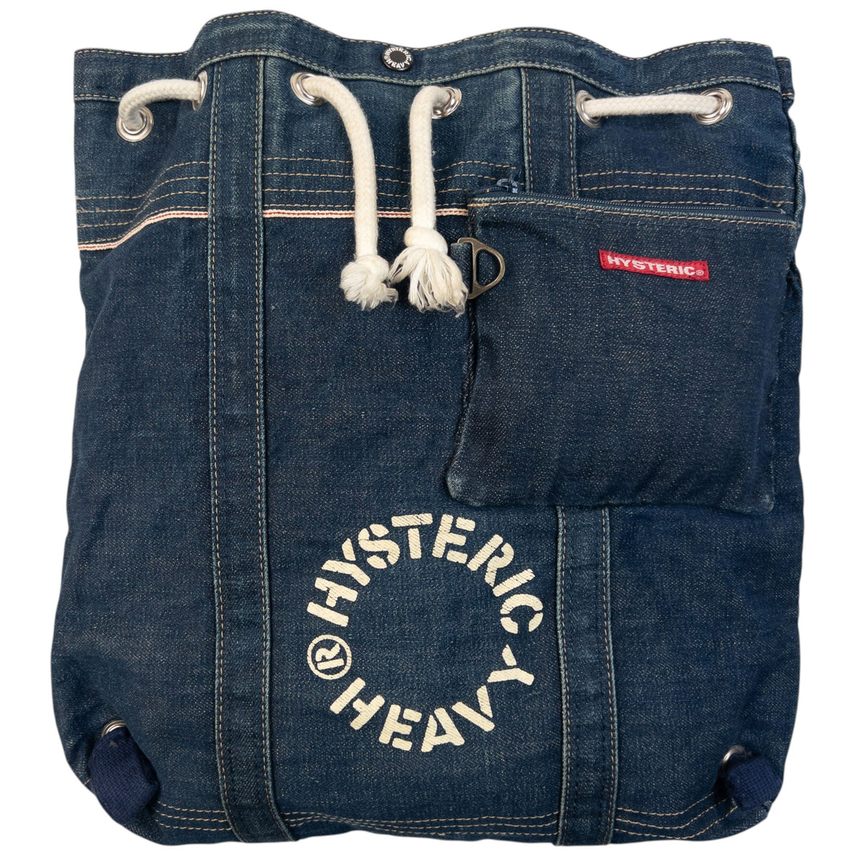 Vintage 90s Hysteric Glamour Denim Bucket Backpack | O/S, Blue