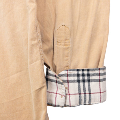 Vintage 2000s Burberry Nova Check Cuff Long Sleeve Button Up Shirt Size XL