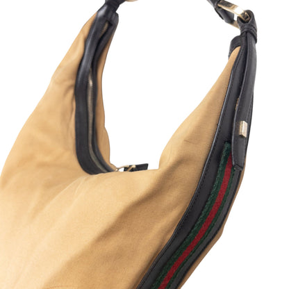 Vintage Gucci Stripe Hobo Shoulder Bag