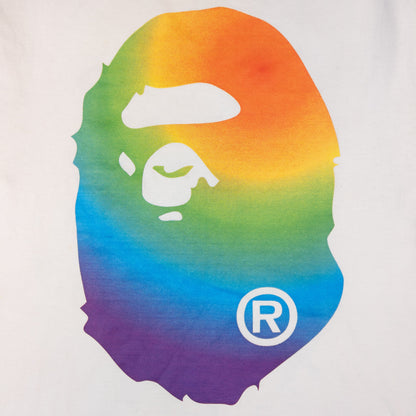 Vintage BAPE Rainbow Graphic T Shirt Size S