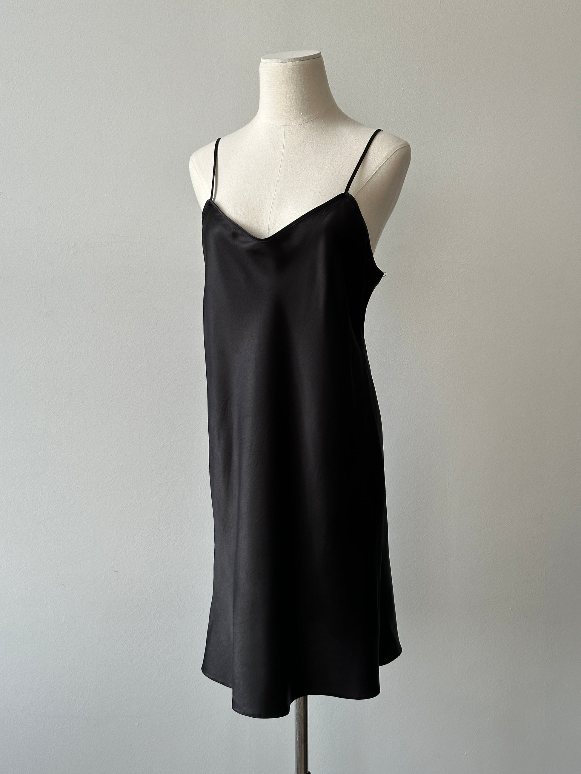 Vintage 1990s Satin Sleeveless Dress - M