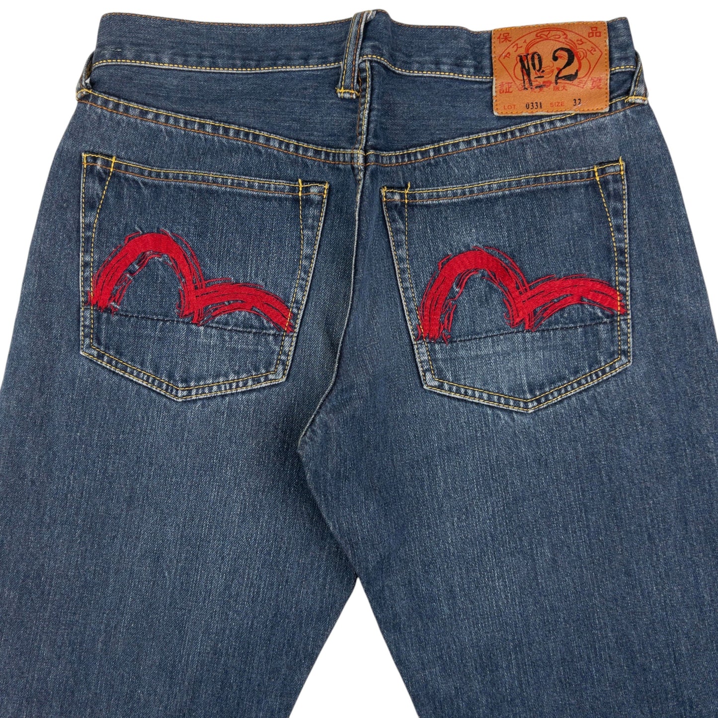 Vintage Evisu Double Gull Embroidered Japanese Denim Jeans Size W30