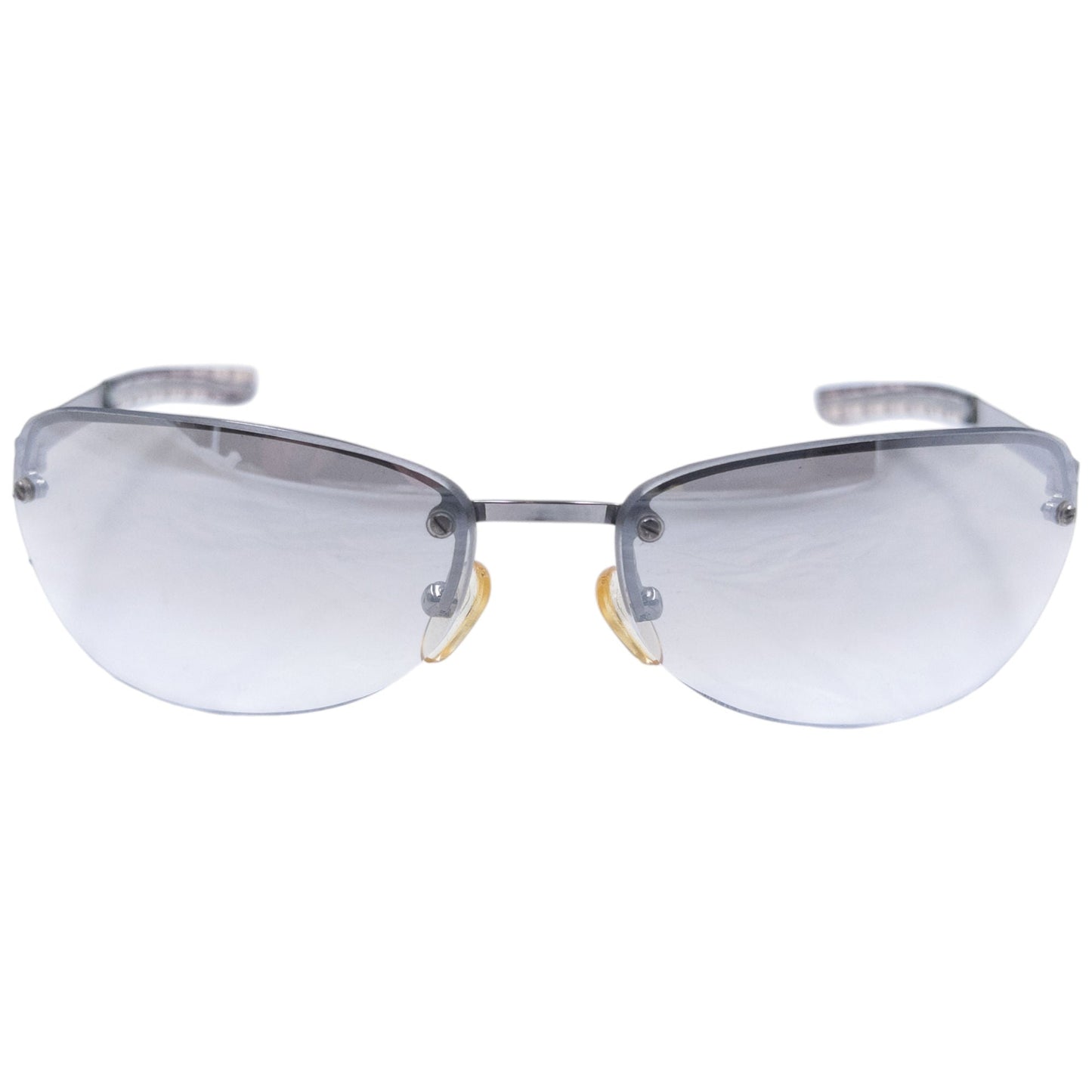 Vintage 2000s Burberry Nova Check Rimless Sunglasses | O/S, Grey
