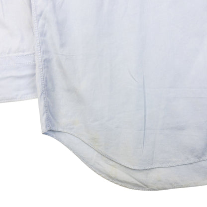Vintage 2000s Comme Des Garçons HOMME Plus Long Sleeve Button Up Shirt Size S | Small, Blue