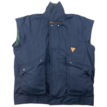 Vintage 90s YSL Yves Saint Laurent Reversible Zip-Off Sleeve Jacket Size M