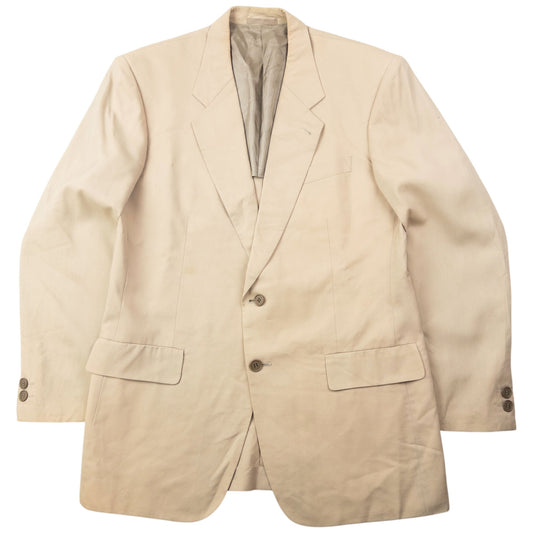 Vintage 90s Yohji Yamamoto D'Urban A.A.R Blazer Jacket Size M | Medium, Beige