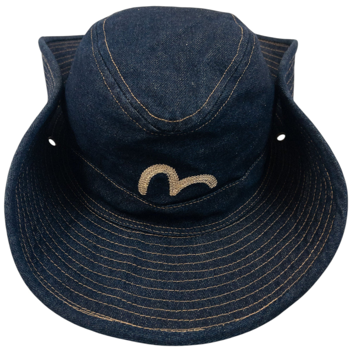 Vintage 2000s Evisu Gull Japanese Denim Hat | O/S, Multicoloured