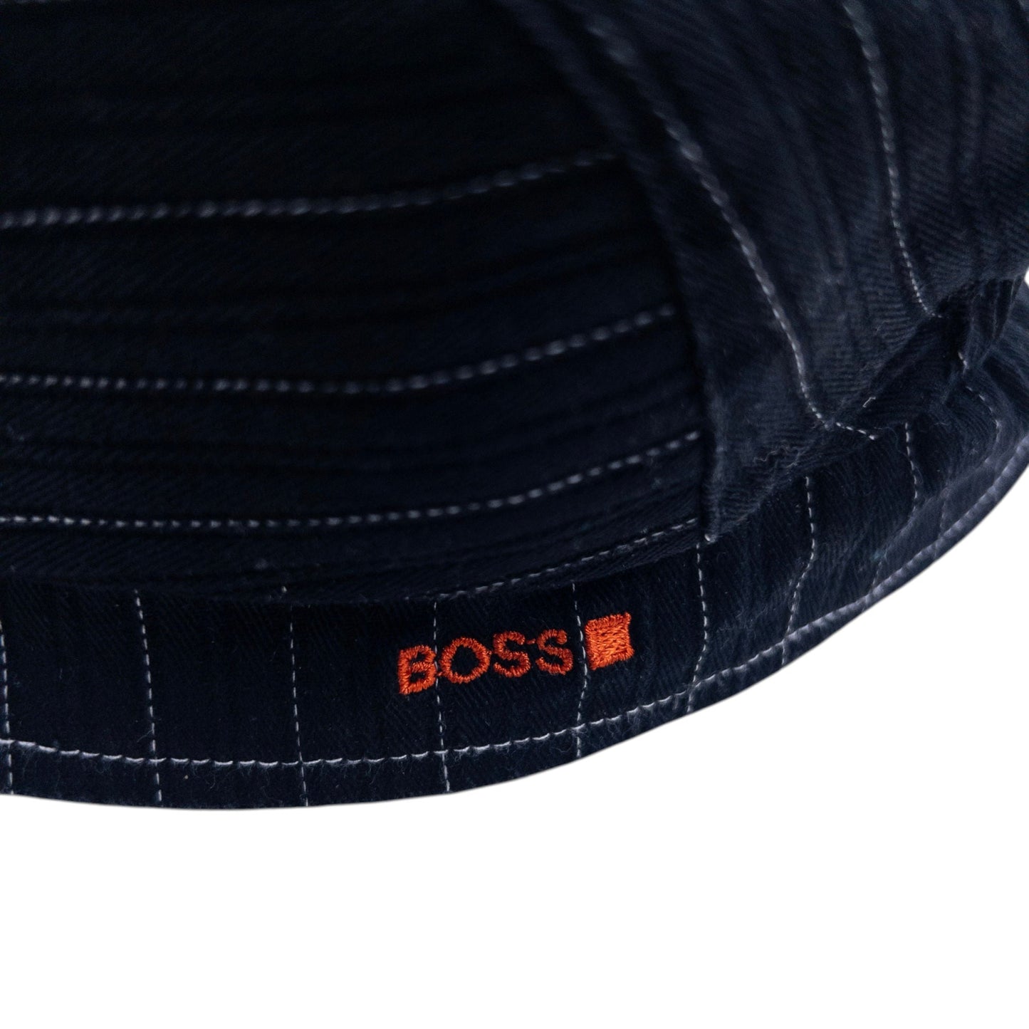 Vintage 2000s Hugo Boss Striped Flat-Cap Hat Size L/XL | O/S, Black