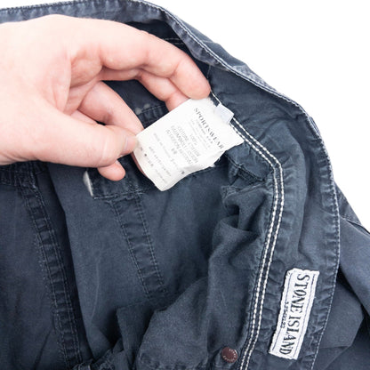 Vintage 2007 Stone Island Cargo Trousers Size W31 | W31, Grey Blue