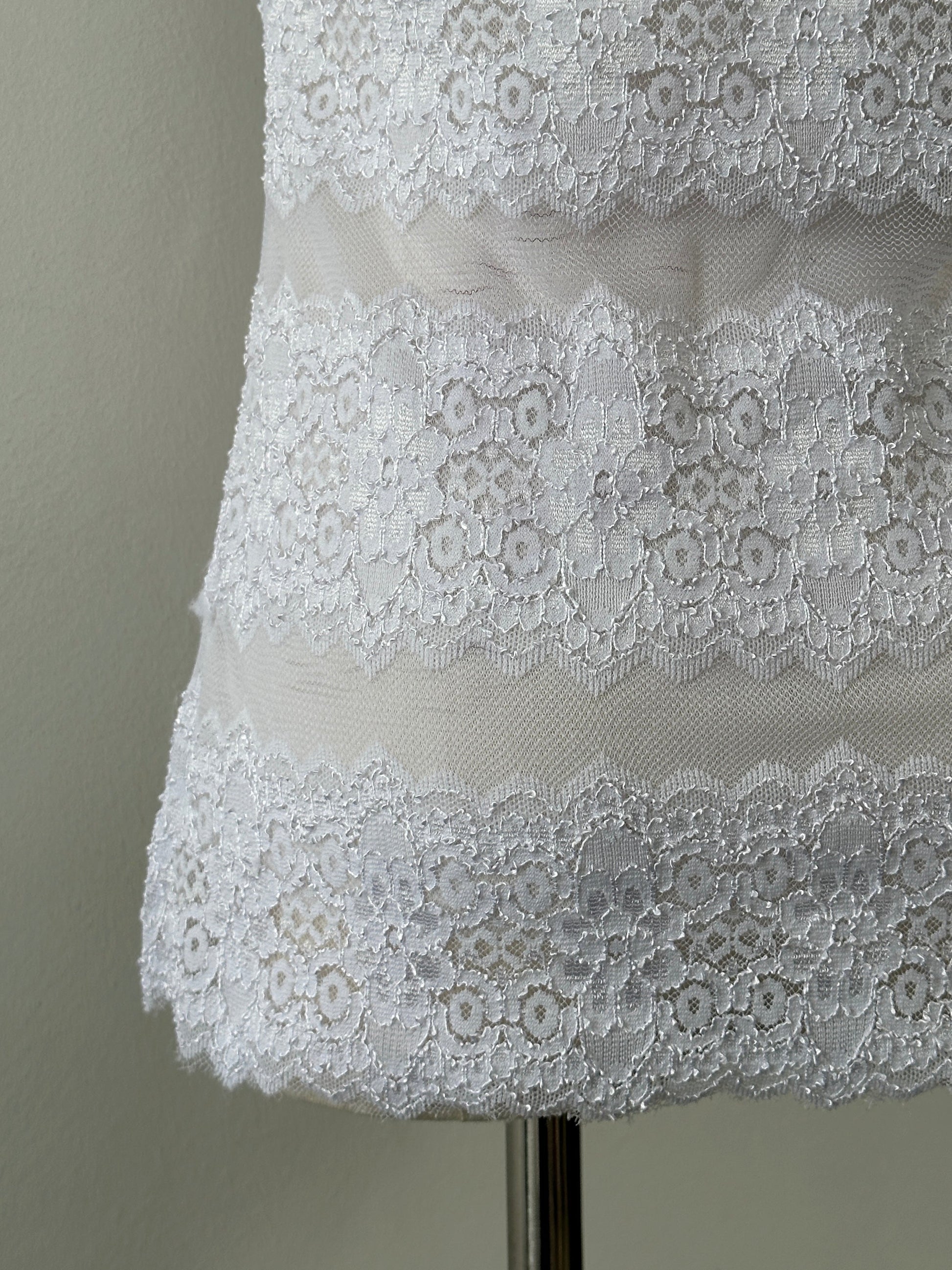 Vintage 2000s Lace Off Shoulder Top - S-M
