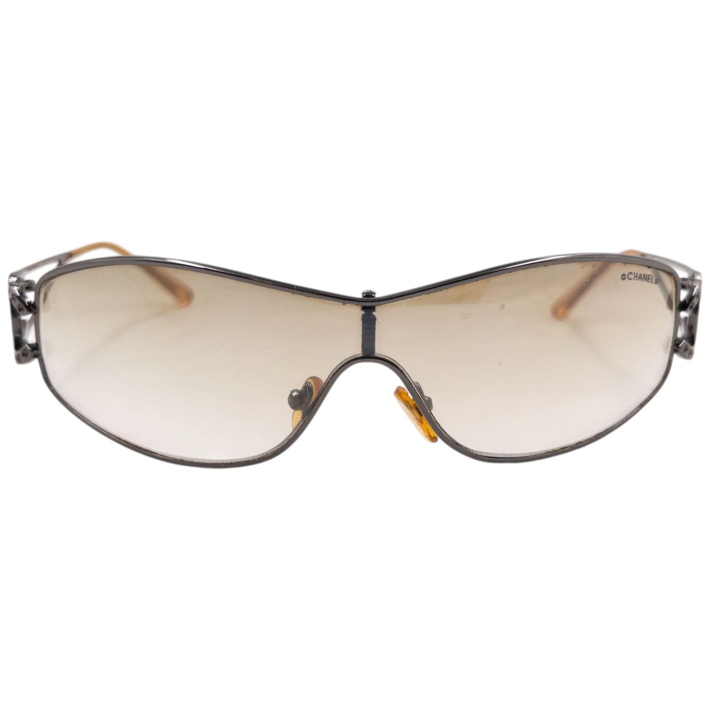 Vintage 2000s Chanel Wire Logo Sunglasses | O/S, Mixed