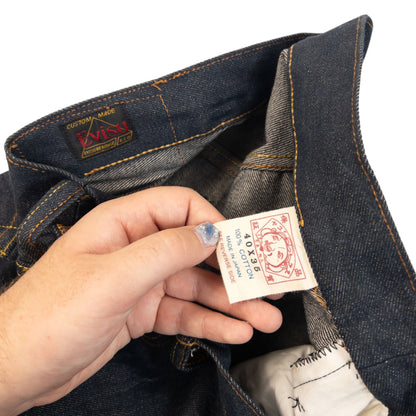 Vintage 2000s Evisu Daicock Japanese Denim Jeans Size W35 | W35, Navy