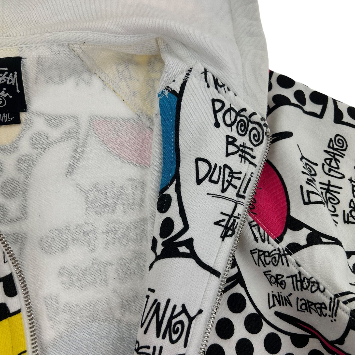 Vintage Stussy Speech Bubble Hoodie Size S