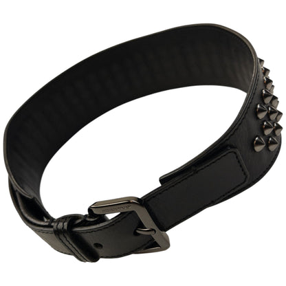 Vintage 2000s Burberry Studded Leather Belt Size S | O/S, Black