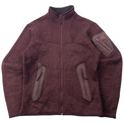 Vintage Arcteryx Zip Up Fleece Jacket Womens Size S | Small, Burgundy
