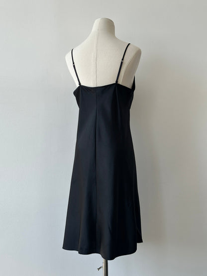 St Michael 1990s Satin Midi Slip Dress - M