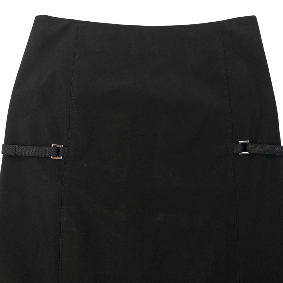 Vintage 2000 Prada Buckle Detail Skirt Womens Size W26 | W26, Black